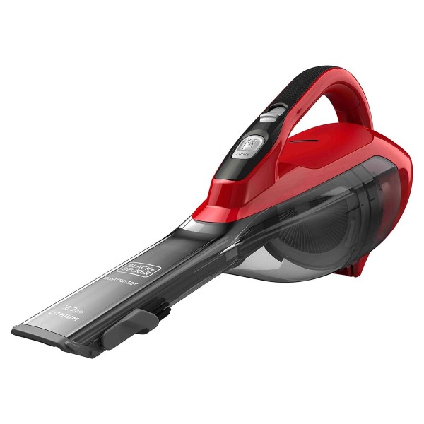 Aspirador de mano inalámbrico black+decker dva315j-qw en color rojo / potencia 10,8v / batería 1,5ah litio